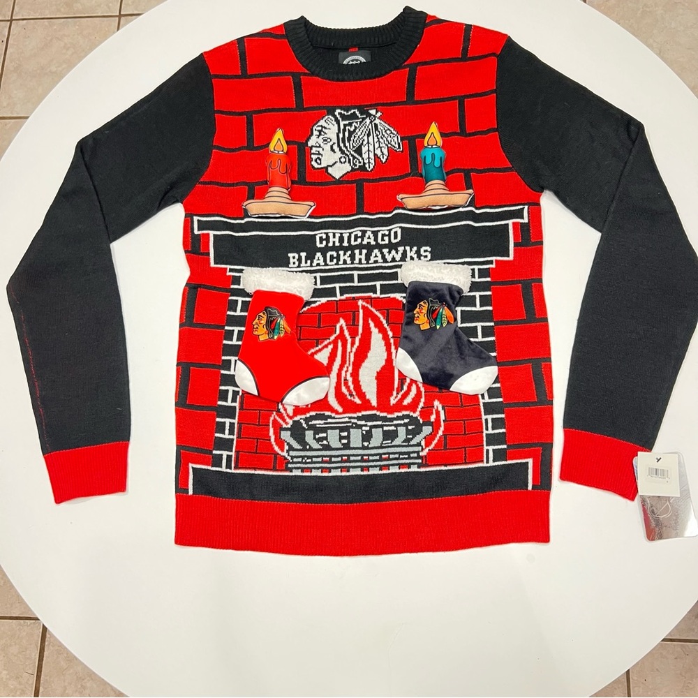 Chicago Blackhawks “Ugly” Christmas Sweater